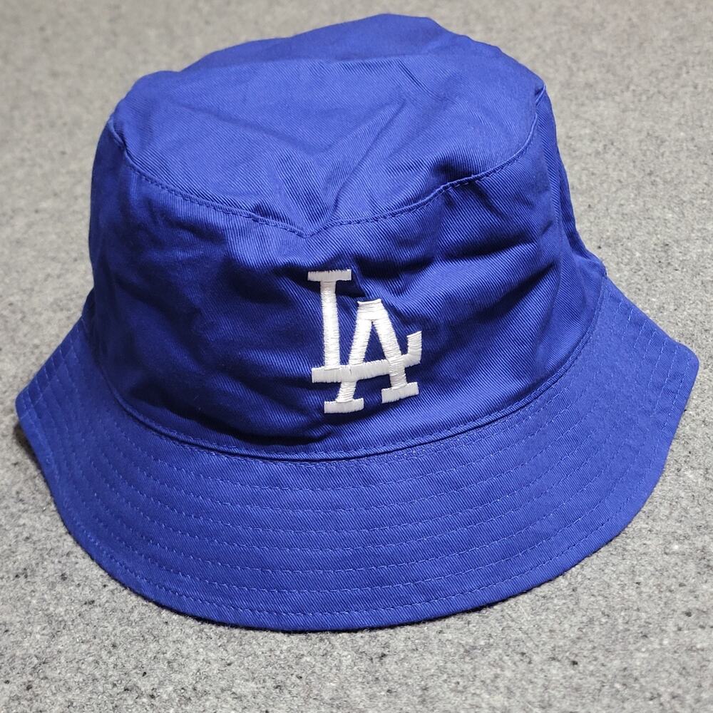 LA Dodgers Hat Cap Mens Blue Gray Reversible Bucket Fishing Floppy Boonie SGA